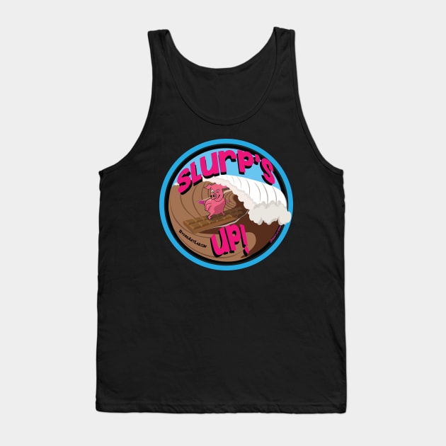 Slurp's Up Piggy! Tank Top by ByersArtLab